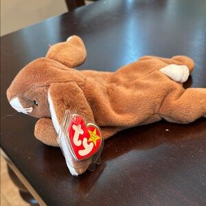 Ty Brown and White Stuffed Animal Plush